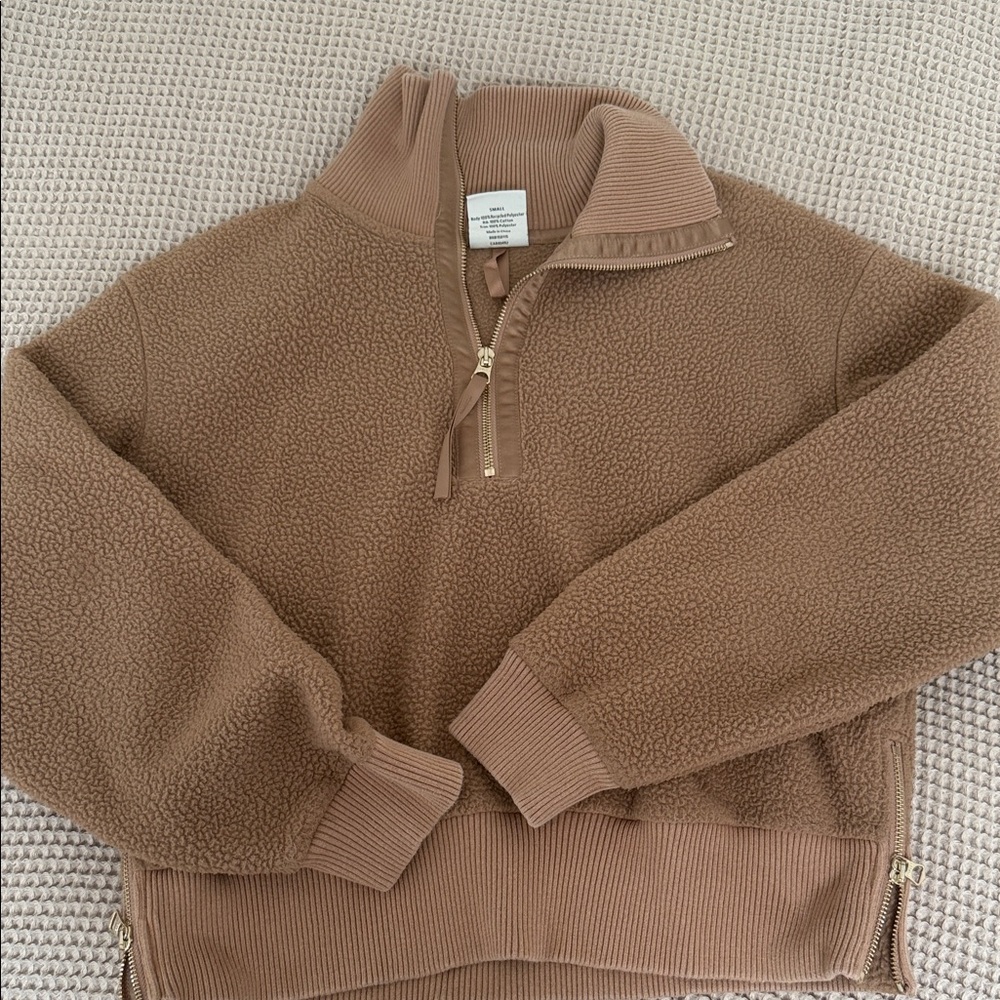Varley Roselle Half Zip Fleece Small 
Chanterelle